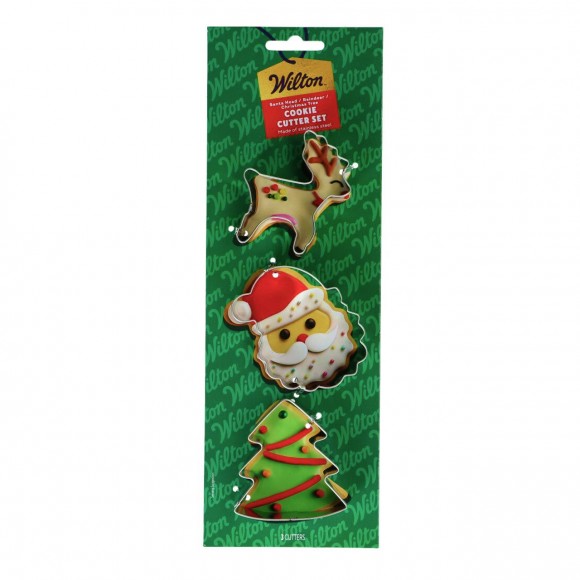 Комплект метални кутери "Елен, Дядо Коледа, Елха" Комплект метални кутери "Елен, Дядо Коледа, Елха"